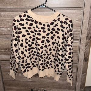 Cheetah print sweater!!